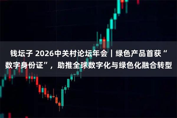 钱坛子 2026中关村论坛年会|绿色产品首获“数字身份证”,助推全球数字化与绿色化融合转型